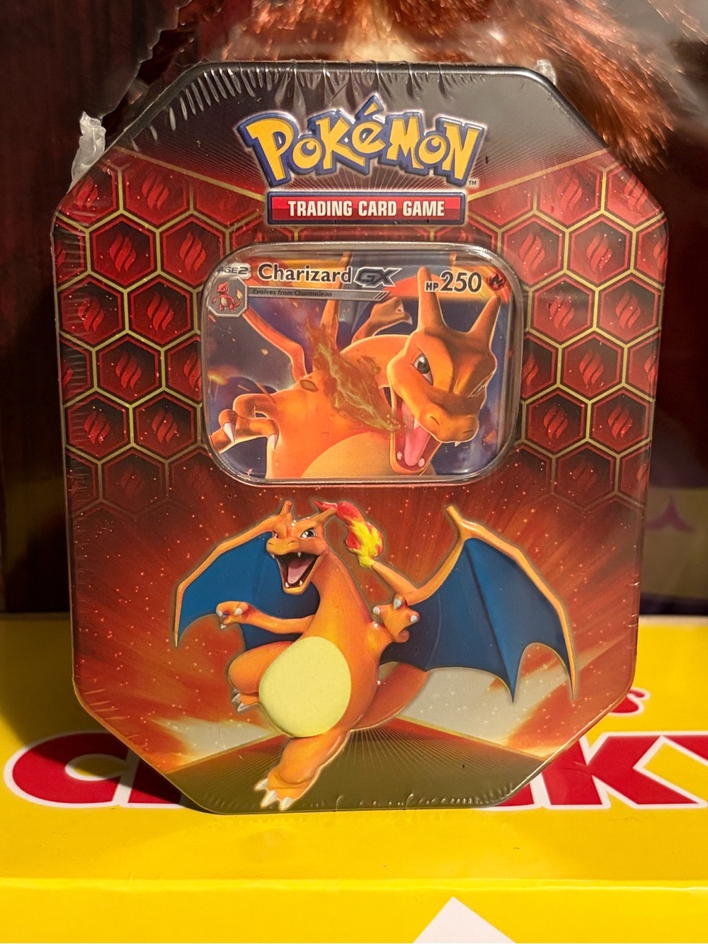 Pokemon Charizard GX 2019 Hidden Fates Factory Sealed Tin 4 Booster Packs Cards